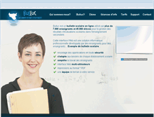 Tablet Screenshot of bulletinscolaire.be